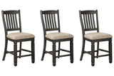 Tyler Creek Black/Gray Counter Height Dining Table with 4 Barstools -  Ashley - Luna Furniture