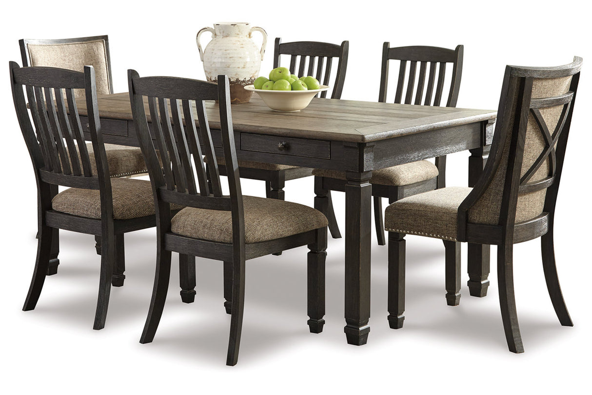 Tyler Creek Black/Gray Dining Table with 6 Chairs -  Ashley - Luna Furniture