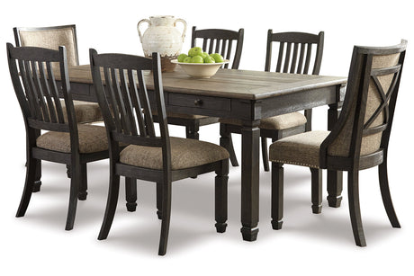 Tyler Creek Black/Gray Dining Table with 6 Chairs -  Ashley - Luna Furniture