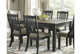 Tyler Creek Black/Grayish Brown Dining Table and 4 Chairs -  Ashley - Luna Furniture