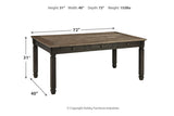 Tyler Creek Black/Gray Dining Table with 4 Chairs and Bench -  Ashley - Luna Furniture