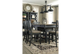 Tyler Creek Black/Gray Counter Height Dining Table with 4 Barstools -  Ashley - Luna Furniture