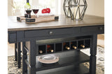 Tyler Creek Black/Gray Counter Height Dining Table and 4 Barstools and Bench -  Ashley - Luna Furniture