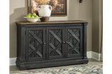 Tyler Creek Black/Grayish Brown Counter Height Dining Table and 4 Barstools with Server -  Ashley - Luna Furniture