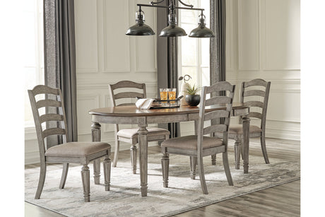Lodenbay Antique Gray Dining Table and 4 Chairs -  Ashley - Luna Furniture