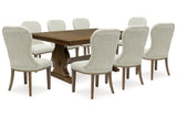 Sturlayne Dining Table and 8 Chairs from Ashley - Luna Furniture