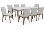 Loyaska  Dining Table and 8 Chairs -  Ashley - Luna Furniture