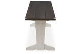 Darborn Gray/Brown Dining Table, 4 Chairs and Bench -  Ashley - Luna Furniture