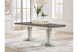 Darborn Gray/Brown Dining Table, 4 Chairs and Bench -  Ashley - Luna Furniture