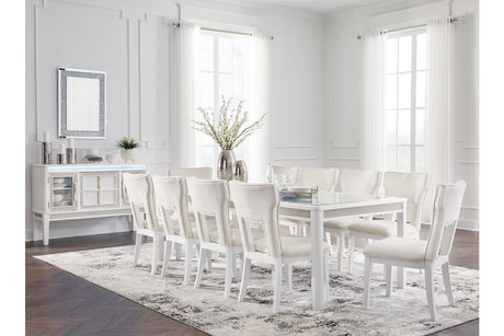 Chalanna  Dining Table and 10 Chairs -  Ashley - Luna Furniture