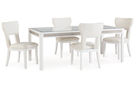 Chalanna  Dining Table and 4 Chairs -  Ashley - Luna Furniture