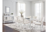 Chalanna  Dining Table and 6 Chairs -  Ashley - Luna Furniture