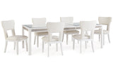 Chalanna  Dining Table and 6 Chairs -  Ashley - Luna Furniture