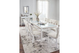 Chalanna White Dining Table and 10 Chairs from Ashley - Luna Furniture