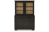 Galliden Black/Brown Dining Buffet and Hutch -  Ashley - Luna Furniture