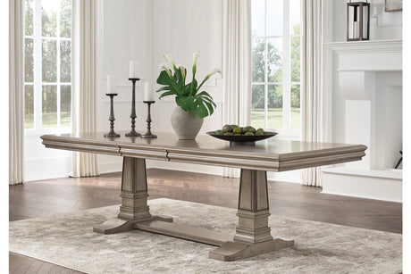 Lexorne Gray Dining Extension Table -  Ashley - Luna Furniture
