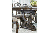 Maylee Dark Brown Dining Extension Table -  Ashley - Luna Furniture