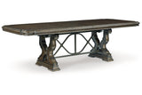 Maylee Dark Brown Dining Extension Table -  Ashley - Luna Furniture