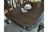 Maylee Dark Brown Dining Extension Table -  Ashley - Luna Furniture