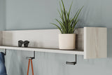 Socalle Natural Bench with Coat Rack from Ashley - Luna Furniture