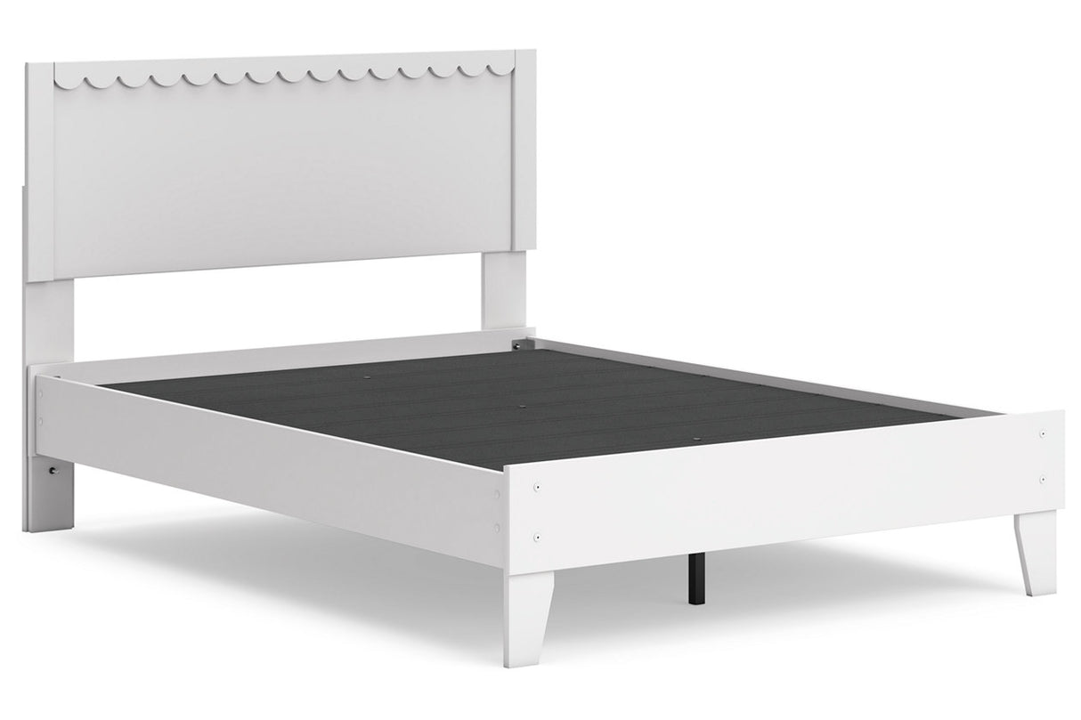 Hallityn White Full Panel Platform Bed from Ashley - Luna Furniture