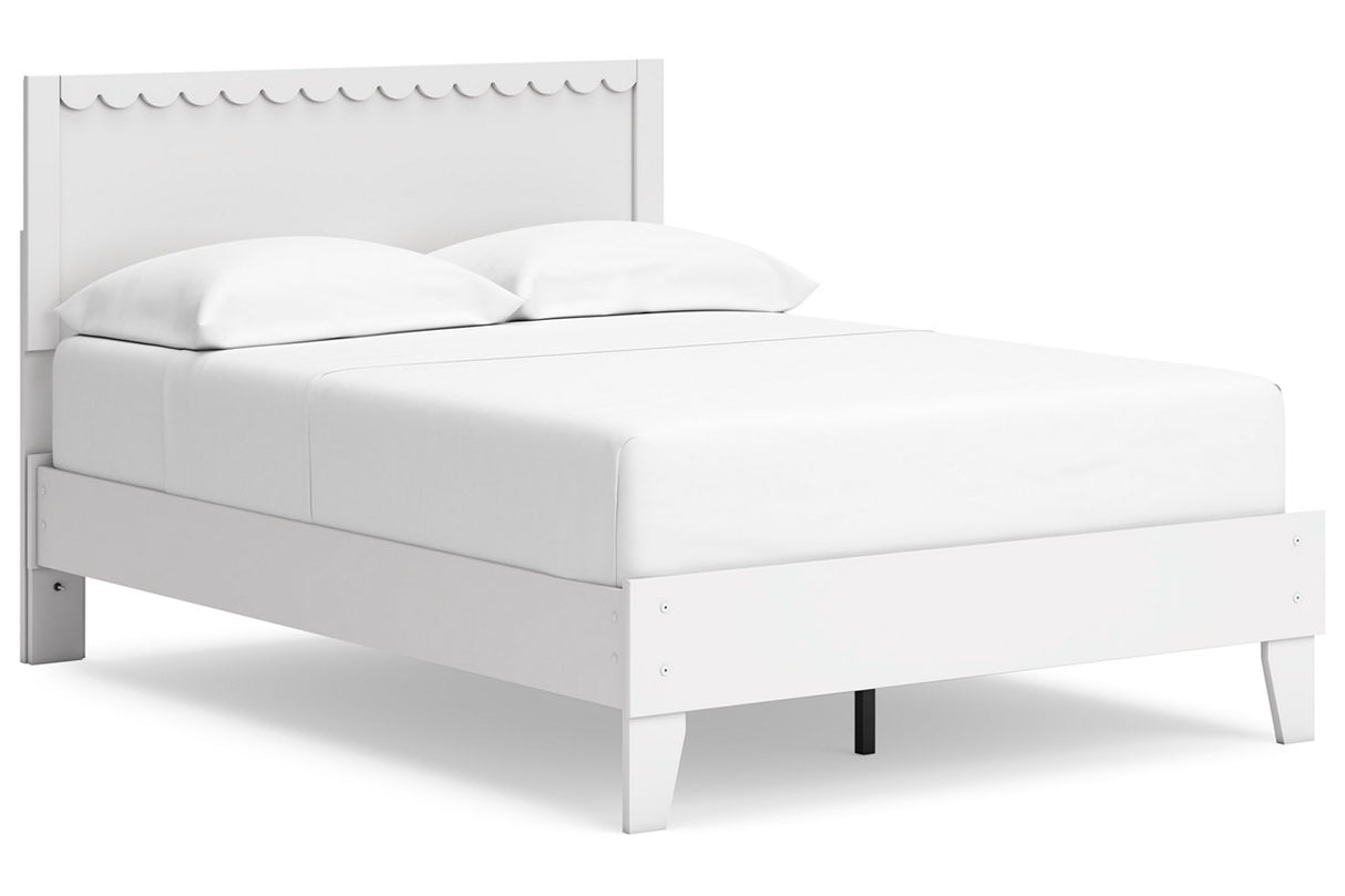 Hallityn White Full Panel Platform Bed from Ashley - Luna Furniture