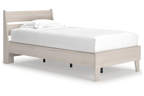 Socalle Natural Twin Panel Platform Bed -  Ashley - Luna Furniture