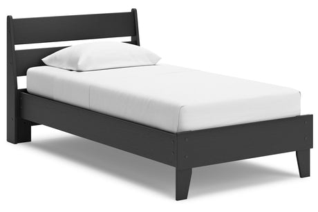 Socalle Black Twin Panel Platform Bed from Ashley - Luna Furniture