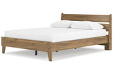 Deanlow Honey Queen Platform Panel Bed -  Ashley - Luna Furniture