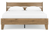 Deanlow Honey Queen Platform Panel Bed -  Ashley - Luna Furniture