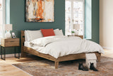 Deanlow Honey Queen Platform Panel Bed -  Ashley - Luna Furniture