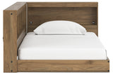 Deanlow Honey Twin Bookcase Storage Bed -  Ashley - Luna Furniture