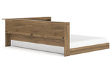 Deanlow Honey Full Bookcase Storage Bed -  Ashley - Luna Furniture