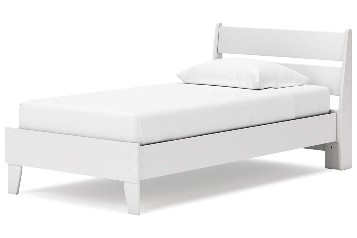 Socalle Two-tone Twin Panel Platform Bed -  Ashley - Luna Furniture