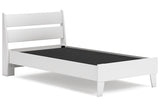 Socalle Two-tone Twin Panel Platform Bed -  Ashley - Luna Furniture