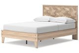 Battelle Tan Full Panel Platform Bed -  Ashley - Luna Furniture