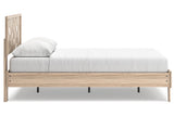 Battelle Tan Queen Platform Bed from Ashley - Luna Furniture