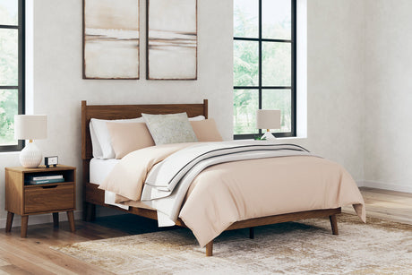 Fordmont Cognac Full Panel Bed -  Ashley - Luna Furniture