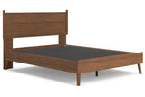 Fordmont Cognac Queen Panel Bed -  Ashley - Luna Furniture