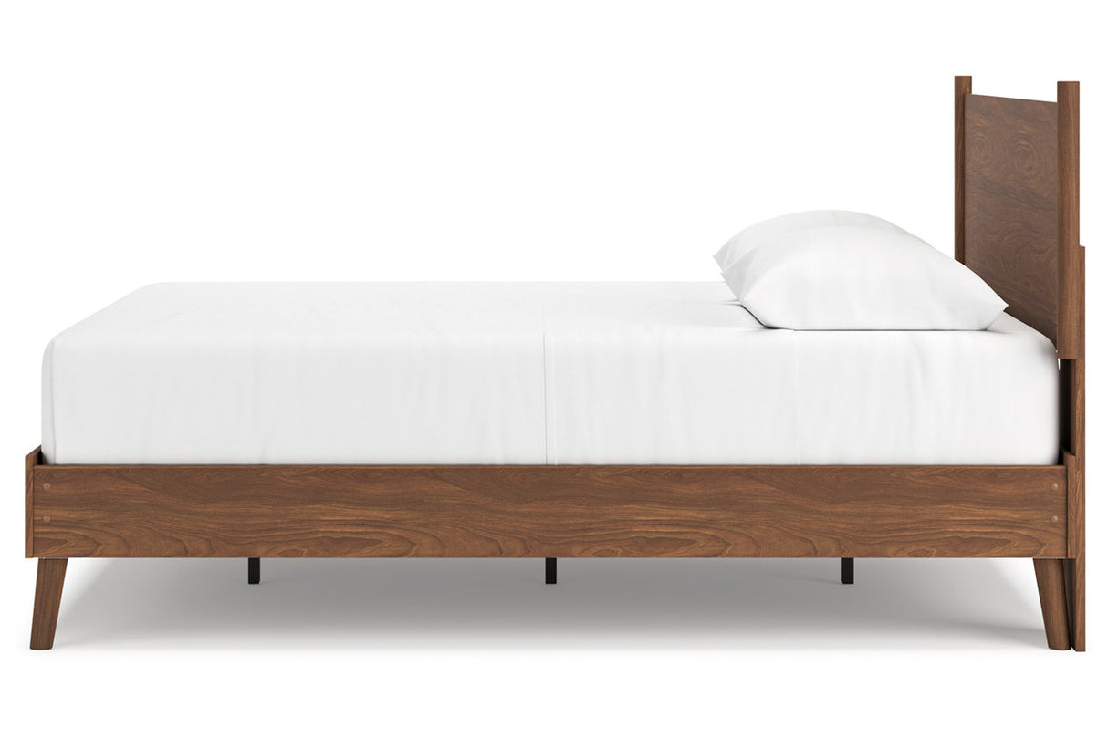 Fordmont Cognac Queen Panel Bed -  Ashley - Luna Furniture