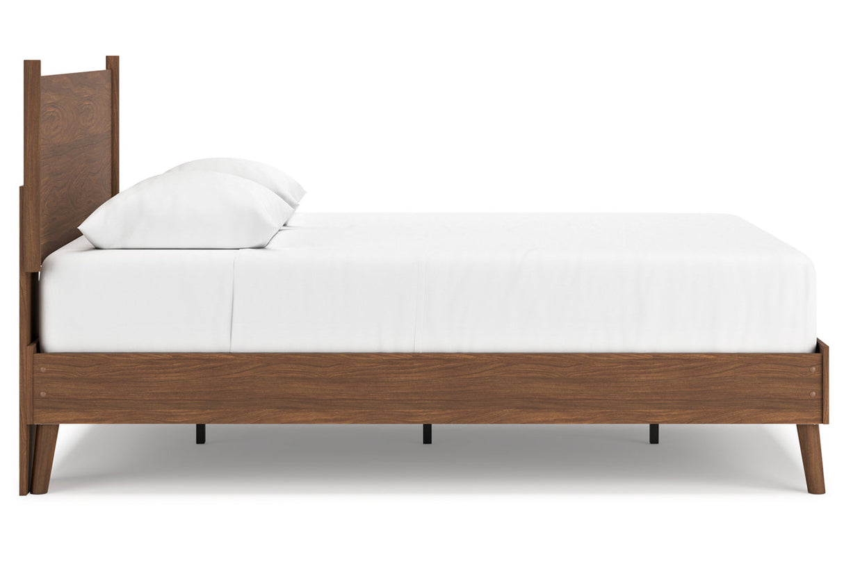 Fordmont Cognac Queen Panel Bed -  Ashley - Luna Furniture