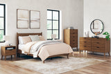 Fordmont Cognac Full Panel Bed -  Ashley - Luna Furniture