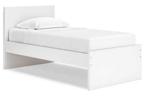 Onita White Twin Panel Platform Bed -  Ashley - Luna Furniture