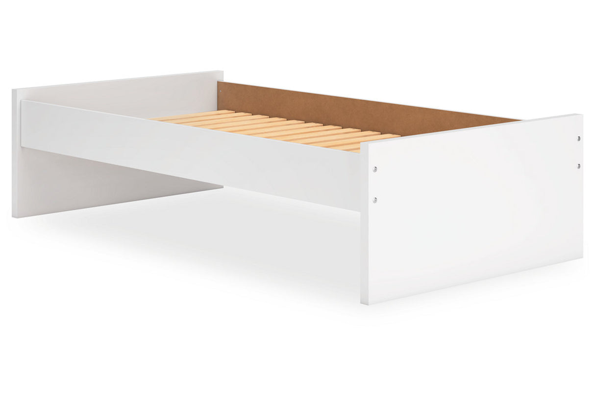 Onita White Twin Platform Bed -  Ashley - Luna Furniture