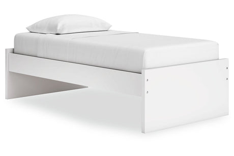 Onita White Twin Platform Bed -  Ashley - Luna Furniture