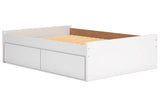 Onita White Full Platform Bed with 1 Side Storage from Ashley - Luna Furniture