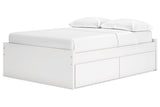 Onita White Full Platform Bed with 2 Side Storage from Ashley - Luna Furniture