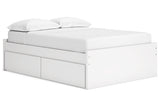 Onita White Full Platform Bed with 2 Side Storage from Ashley - Luna Furniture