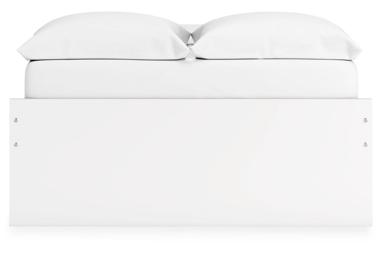 Onita White Full Platform Bed with 2 Side Storage from Ashley - Luna Furniture