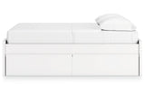 Onita White Full Platform Bed with 2 Side Storage from Ashley - Luna Furniture